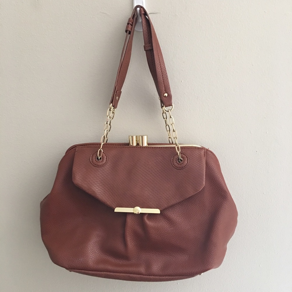 Brown LULU by Lulu Guinness purse